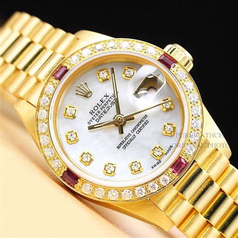 rolex president mujer precio|pre owned presidential Rolex watches.